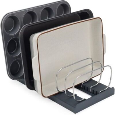 Vision Organisateur De Cuisine, Support Pour Plaques De Cuisson, Casseroles, Couvercles Et Planches À Découper, Avec 7 Compartiments Réglables, Anthracite - Publicité Vision Organisateur De Cuisine, Support Pour Plaques De Cuisson, Casseroles, Couvercles Et Planches À Découper, Avec 7 Compartiments Réglables, Anthracite - Publicité