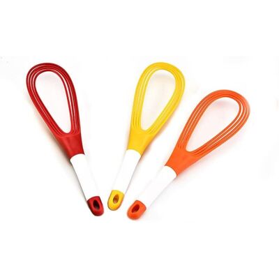 OEM Lot De 3 Fouets Pliables En Silicone, Fouets Pratiques Pour Mélanger, Fouetter Et Émulsionner, Accessoires De Cuisine Indispensables - Crezuo - Publicité OEM Lot De 3 Fouets Pliables En Silicone, Fouets Pratiques Pour Mélanger, Fouetter Et Émulsionner, Accessoires De Cuisine Indispensables - Crezuo - Publicité