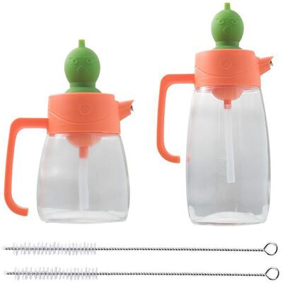 HERUSI Bouteille Distributrice D'Huile D'Olive En Verre Avec Goupillon En Silicone Distributeur De Vinaigre Et De Sauce Soja - Publicité HERUSI Bouteille Distributrice D'Huile D'Olive En Verre Avec Goupillon En Silicone Distributeur De Vinaigre Et De Sauce Soja - Publicité