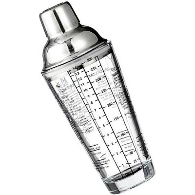 RDTD Shaker À Cocktails Avec Balance 400 Ml, Verre Doseur Transparent Pour Mixologie. Publicité RDTD Shaker À Cocktails Avec Balance 400 Ml, Verre Doseur Transparent Pour Mixologie. Publicité