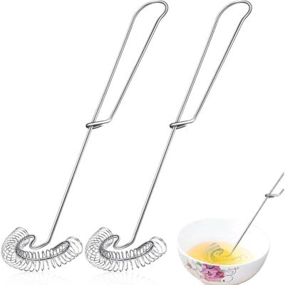 OEM Fouet À Main En Acier Inoxydable Spiralé – Lot De 2 Pièces, Multifonction (mélange, Fouettage, Séparation D’œufs), Design Plat Ergonomique - Publicité OEM Fouet À Main En Acier Inoxydable Spiralé – Lot De 2 Pièces, Multifonction (mélange, Fouettage, Séparation D’œufs), Design Plat Ergonomique - Publicité