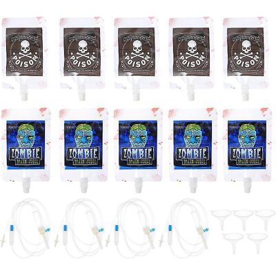 YUDO Lot De 10 Sacs De Sang Pour Décorations D'Halloween - Publicité YUDO Lot De 10 Sacs De Sang Pour Décorations D'Halloween - Publicité