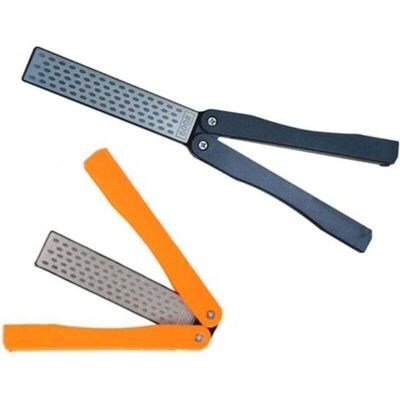 ABYSSE Mennitr Lot De 2 Aiguiseurs De Couteaux Portables À Double Face, Grain 400/600, Pierre À Aiguiser Diamantée Pour Cuisine, Jardin, Outils D'Extérieur, Meulage Fin/grossier (noir/orange) - Publicité ABYSSE Mennitr Lot De 2 Aiguiseurs De Couteaux Portables À Double Face, Grain 400/600, Pierre À Aiguiser Diamantée Pour Cuisine, Jardin, Outils D'Extérieur, Meulage Fin/grossier (noir/orange) - Publicité