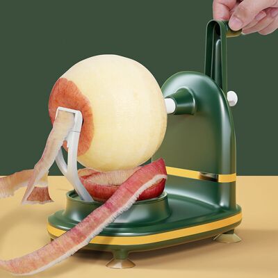 ENLENK Éplucheur Rotatif À Manivelle Pour Pommes Et Légumes – Lame En Acier Inoxydable – Base Antidérapante – Épluchage Rapide Et Précis - Publicité ENLENK Éplucheur Rotatif À Manivelle Pour Pommes Et Légumes – Lame En Acier Inoxydable – Base Antidérapante – Épluchage Rapide Et Précis - Publicité