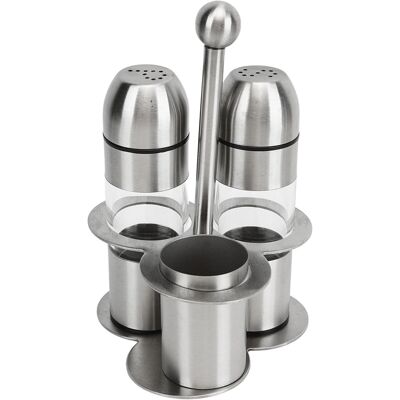 MCKENSA Ensemble De 2 Flacons À Épices En Acier Inoxydable, 1 Pot À Épices, Rechargeable Et Antirouille, De Qualité Alimentaire. Publicité MCKENSA Ensemble De 2 Flacons À Épices En Acier Inoxydable, 1 Pot À Épices, Rechargeable Et Antirouille, De Qualité Alimentaire. Publicité