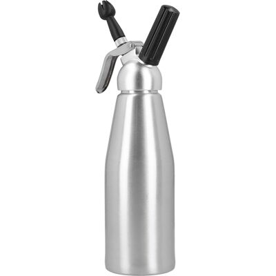 MCKENSA Siphon À Crème Chantilly En Alliage D'Aluminium Avec 3 Embouts Décoratifs, 1000 Ml - Publicité MCKENSA Siphon À Crème Chantilly En Alliage D'Aluminium Avec 3 Embouts Décoratifs, 1000 Ml - Publicité