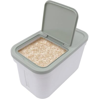 Generic Récipient De Conservation Hermétique De 10 Kg Avec Verre Doseur Pour Riz, Céréales, Aliments Pour Animaux - Publicité Generic Récipient De Conservation Hermétique De 10 Kg Avec Verre Doseur Pour Riz, Céréales, Aliments Pour Animaux - Publicité