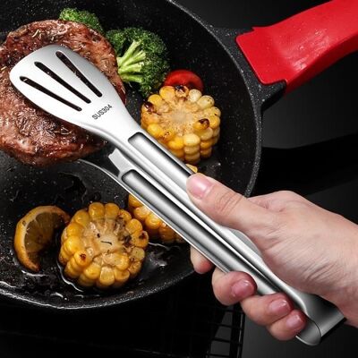 Cellfast Pinces À Citrouille En Acier Inoxydable, Pour Diligence De Viande, Steak, Pour Service Alimentaire, Long Bbq, Ustensiles De Cuisine - Publicité Cellfast Pinces À Citrouille En Acier Inoxydable, Pour Diligence De Viande, Steak, Pour Service Alimentaire, Long Bbq, Ustensiles De Cuisine - Publicité