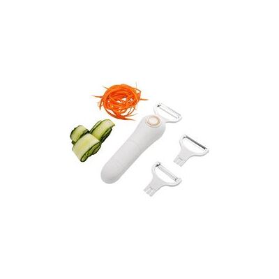 OEM Éplucheur Électrique Pour Fruits Et Légumes, Éplucheur Et Trancheur En Acier Inoxydable, Outil De Cuisine 3 En 1, Convient Aux Pommes, Carottes, Pommes De Terre Et Concombres (blanc, Dc4,5v 5w).-crezu - Publicité OEM Éplucheur Électrique Pour Fruits Et Légumes, Éplucheur Et Trancheur En Acier Inoxydable, Outil De Cuisine 3 En 1, Convient Aux Pommes, Carottes, Pommes De Terre Et Concombres (blanc, Dc4,5v 5w).-crezu - Publicité