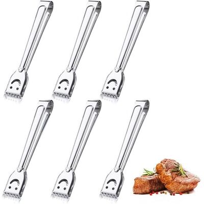 Cellfast Pince De Cuisine - Inox - 6pcs - 2 Tailles - Ergonomique - Résistant À La Chaleur - Publicité Cellfast Pince De Cuisine - Inox - 6pcs - 2 Tailles - Ergonomique - Résistant À La Chaleur - Publicité