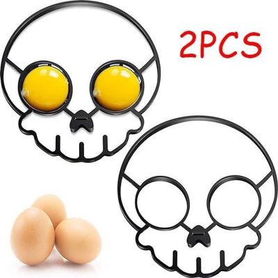 Cellfast Moule À Oeuf - Silicone - Tête De Mort - 2 Pièces - Antiadhésif - Résistant À La Chaleur - Publicité Cellfast Moule À Oeuf - Silicone - Tête De Mort - 2 Pièces - Antiadhésif - Résistant À La Chaleur - Publicité