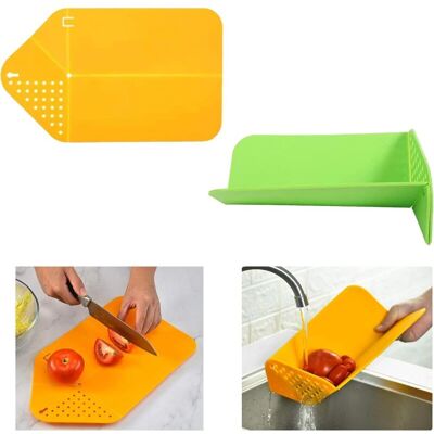 OEM Lot De Deux Planches À Découper Antibactériennes Et Pliables Avec Bac Filtre Intégré, Idéales Pour La Cuisine Et Les Pique-niques. Un Outil Pratique Et Compact. - Crezuo - Publicité OEM Lot De Deux Planches À Découper Antibactériennes Et Pliables Avec Bac Filtre Intégré, Idéales Pour La Cuisine Et Les Pique-niques. Un Outil Pratique Et Compact. - Crezuo - Publicité