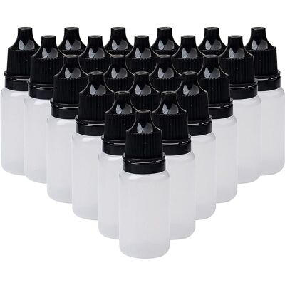 LUMIERE 100 Flacons Compte-gouttes Souples, En Plastique Translucide, Vides, Pour Solution Oculaire, 10 Ml - Publicité LUMIERE 100 Flacons Compte-gouttes Souples, En Plastique Translucide, Vides, Pour Solution Oculaire, 10 Ml - Publicité