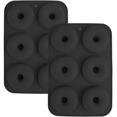 Cellfast 2 Pièces Moule Donuts Silicone, Moule Muffins Silicone, 6 Cavités Beignets Antiadhésifs Moule, Moule Gâteau De Qualité Alimentaire - Publicité Cellfast 2 Pièces Moule Donuts Silicone, Moule Muffins Silicone, 6 Cavités Beignets Antiadhésifs Moule, Moule Gâteau De Qualité Alimentaire - Publicité