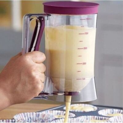 FANGMEDIA Machine À Pâtes Manuelle,distributeur De Pâtes À Gâteaux Outil De Cuisson, Capacité De 900ml Crêpes Muffin Cupcakes Carafe À - Publicité FANGMEDIA Machine À Pâtes Manuelle,distributeur De Pâtes À Gâteaux Outil De Cuisson, Capacité De 900ml Crêpes Muffin Cupcakes Carafe À - Publicité
