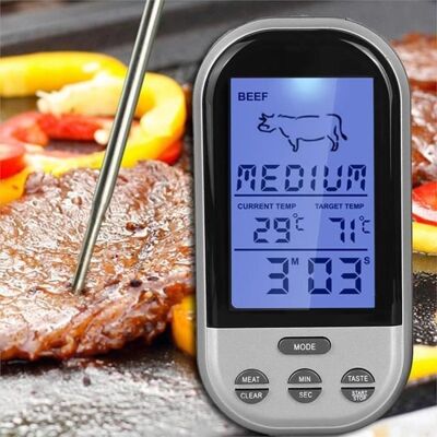 Cellfast Ts-bn52 Thermomètre Alimentaire Sans Fil Numérique Grillé Lait Viande Minuteur - Publicité Cellfast Ts-bn52 Thermomètre Alimentaire Sans Fil Numérique Grillé Lait Viande Minuteur - Publicité