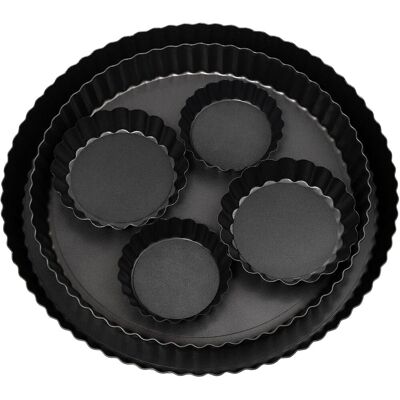 NONAME 6 Pieces Moule À Quiche 24/28/2x10/2x8 Cm Plat À Tarte Fond Amovible Moule À Tartelette Plat Antiadhésif À Quiche Rond 24 28 Cm En Acier Carbone Pour Gâteaux, Gaufres, Pizza - Publicité NONAME 6 Pieces Moule À Quiche 24/28/2x10/2x8 Cm Plat À Tarte Fond Amovible Moule À Tartelette Plat Antiadhésif À Quiche Rond 24 28 Cm En Acier Carbone Pour Gâteaux, Gaufres, Pizza - Publicité