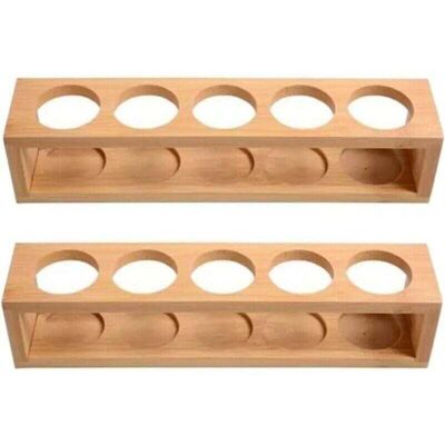 STAKMANN Étagère De Rangement En 2 Parties Pour Huiles Essentielles En Bambou Naturel. Support De Table À 1 Niveau. Convient Pour Bouteilles De 15 Ml. Bouteilles De 10 Et 5 Ml - Publicité STAKMANN Étagère De Rangement En 2 Parties Pour Huiles Essentielles En Bambou Naturel. Support De Table À 1 Niveau. Convient Pour Bouteilles De 15 Ml. Bouteilles De 10 Et 5 Ml - Publicité