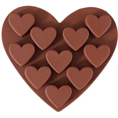 OEM Moules À Chocolat En Silicone, Moules De Cuisine Antiadhésifs En Forme De Cœur, Plateaux À Glaçons Pour Gâteaux, Bonbons, Boules De Fudge, Gelée, Muffins, Cupcakes(couleur Chocolat) - Publicité OEM Moules À Chocolat En Silicone, Moules De Cuisine Antiadhésifs En Forme De Cœur, Plateaux À Glaçons Pour Gâteaux, Bonbons, Boules De Fudge, Gelée, Muffins, Cupcakes(couleur Chocolat) - Publicité