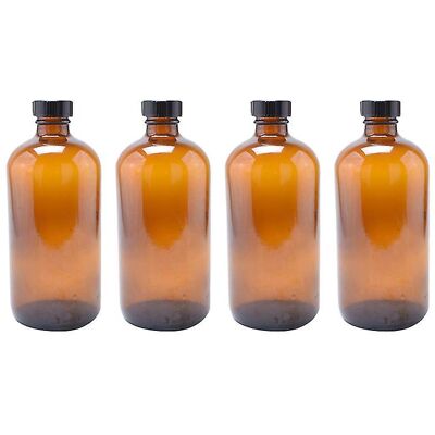 YUDO 4 Bouteilles Rondes En Verre - Publicité YUDO 4 Bouteilles Rondes En Verre - Publicité