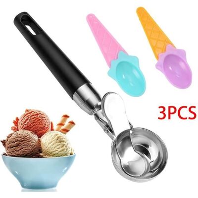 Cellfast Cuillère À Glace - Ustensiles De Cuisine - Acier Inoxydable - Gâchette Antiadhésive - Noir - 20x4.7cm - Publicité Cellfast Cuillère À Glace - Ustensiles De Cuisine - Acier Inoxydable - Gâchette Antiadhésive - Noir - 20x4.7cm - Publicité