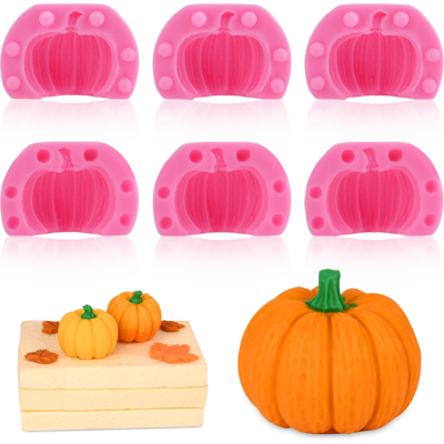 KAJFJAD Moules En Silicone 3d Demi-citrouille (lot De 6) Pour Chocolat, Bonbons, Fondant, Décoration De Gâteaux, Savons, Bougies Et Résine, Rose. Idéal Pour Halloween, Thanksgiving Et L'Automne. Parfait Pour - Publicité KAJFJAD Moules En Silicone 3d Demi-citrouille (lot De 6) Pour Chocolat, Bonbons, Fondant, Décoration De Gâteaux, Savons, Bougies Et Résine, Rose. Idéal Pour Halloween, Thanksgiving Et L'Automne. Parfait Pour - Publicité