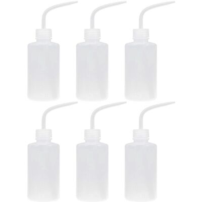 FATRD Lot De 6 Flacons Souples En Plastique Pour Le Lavage, Flacons De Lavage Pour Balances En Plastique Destinés Aux Laboratoires-19x6cm-white - Publicité FATRD Lot De 6 Flacons Souples En Plastique Pour Le Lavage, Flacons De Lavage Pour Balances En Plastique Destinés Aux Laboratoires-19x6cm-white - Publicité