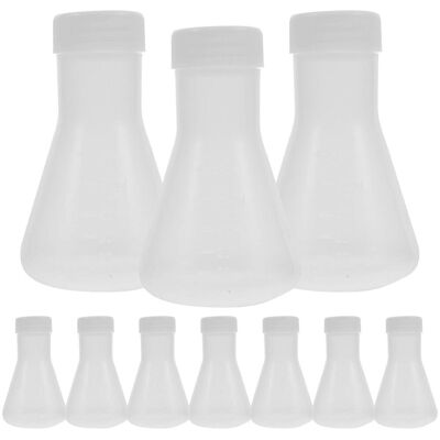 FATRD Lot De 10 Flacons Erlenmeyer Strivectin Pour Expériences Professionnelles (flacons De Laboratoire).-8.5x5.5x5.5cm - Publicité FATRD Lot De 10 Flacons Erlenmeyer Strivectin Pour Expériences Professionnelles (flacons De Laboratoire).-8.5x5.5x5.5cm - Publicité