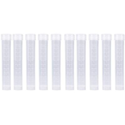 YOTOWN Lot 10 Tubes Essai Plastique Gradué 10ml – Bouchons Vis – Congélation, Flacon – Blanc - Publicité YOTOWN Lot 10 Tubes Essai Plastique Gradué 10ml – Bouchons Vis – Congélation, Flacon – Blanc - Publicité