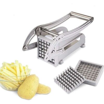 Melissa Coupe Frites En Acier Inoxydable Professionnel Trancheuse De Frites Avec Lame De Rechange Manuel Coupe Pomme De Terre Frite Pour Légumes Oignon Pomme De Terre Carotte Fruit - Publicité Melissa Coupe Frites En Acier Inoxydable Professionnel Trancheuse De Frites Avec Lame De Rechange Manuel Coupe Pomme De Terre Frite Pour Légumes Oignon Pomme De Terre Carotte Fruit - Publicité