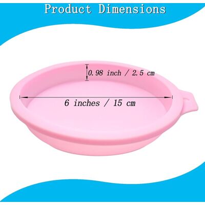 SANS MARQUE 4 Pièces Moule À Gâteau Ronds En Silicone, 15 Cm Moules Silicone Pâtisserie Ronds Pour Gâteau À Couches, Gâteau Arc-en-ciel, Dessous De Verre En Résine, Croûte De Pizza Et Tarte - Publicité SANS MARQUE 4 Pièces Moule À Gâteau Ronds En Silicone, 15 Cm Moules Silicone Pâtisserie Ronds Pour Gâteau À Couches, Gâteau Arc-en-ciel, Dessous De Verre En Résine, Croûte De Pizza Et Tarte - Publicité