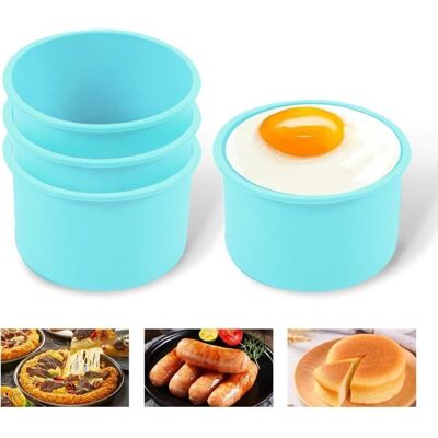 Cellfast Lot De 4 Poêles À Œufs Pour Friteuse À Air Chaud,10,5 Cm,moule Rond En Silicone,moule À Œufs,anti-adhésif,accessoires Pour - Publicité Cellfast Lot De 4 Poêles À Œufs Pour Friteuse À Air Chaud,10,5 Cm,moule Rond En Silicone,moule À Œufs,anti-adhésif,accessoires Pour - Publicité