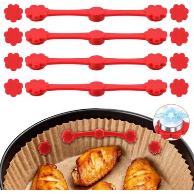 GRASSLIN 12 Boucles Magnétiques En Silicone,papier Cuisson,résistante À La Chaleur,air Fryer,cuisson Sûre - Publicité GRASSLIN 12 Boucles Magnétiques En Silicone,papier Cuisson,résistante À La Chaleur,air Fryer,cuisson Sûre - Publicité