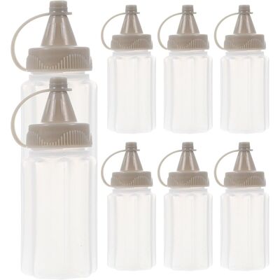 Generic Lot De 8 Flacons À Sauce Souples En Plastique Transparent Bouteilles De Condiments Bouchon Étanche Accessoires Cuisine Pratiques Pour Vinaigrette Ect - Publicité Generic Lot De 8 Flacons À Sauce Souples En Plastique Transparent Bouteilles De Condiments Bouchon Étanche Accessoires Cuisine Pratiques Pour Vinaigrette Ect - Publicité