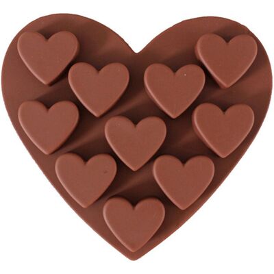 OEM Moules À Chocolat En Silicone, Moules De Cuisine Antiadhésifs En Forme De Cœur, Plateaux À Glaçons Pour Gâteaux, Bonbons, Boules De Fudge, Gelée, Muffins, Cupcakes(couleur Chocolat) - Publicité OEM Moules À Chocolat En Silicone, Moules De Cuisine Antiadhésifs En Forme De Cœur, Plateaux À Glaçons Pour Gâteaux, Bonbons, Boules De Fudge, Gelée, Muffins, Cupcakes(couleur Chocolat) - Publicité