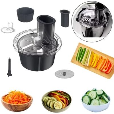 GRASSLIN 1 Accessoire Découpe Légumes, Compatible Thermomix Tm5 Tm6, Trancheur Râpeur, Acier Inoxydable, Cuisine Familiale - Publicité GRASSLIN 1 Accessoire Découpe Légumes, Compatible Thermomix Tm5 Tm6, Trancheur Râpeur, Acier Inoxydable, Cuisine Familiale - Publicité