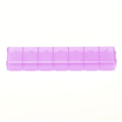 LBVIE Boîte De Rangement Compartimentée À 7 Compartiments Pour Palette Aquarelle, Bijoux, Rangement De Voyage, Plastique Violet - Publicité LBVIE Boîte De Rangement Compartimentée À 7 Compartiments Pour Palette Aquarelle, Bijoux, Rangement De Voyage, Plastique Violet - Publicité