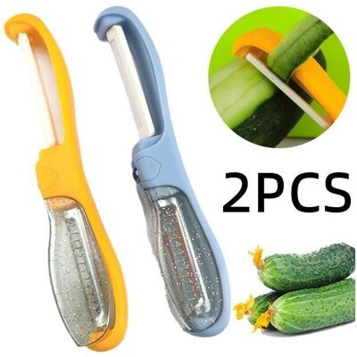 Cellfast Éplucheur De Légumes - Céramique - Multifonctionnel - 2pcs - Compatible Lave-vaisselle - Publicité Cellfast Éplucheur De Légumes - Céramique - Multifonctionnel - 2pcs - Compatible Lave-vaisselle - Publicité