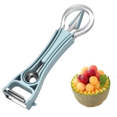 Cellfast Cuillère À Melon - Cuillère À Boules De Fruits 6 En 1 Couteaux À Découper Éplucheur De - Ensemble D'Outils De Fruits Portables - Publicité Cellfast Cuillère À Melon - Cuillère À Boules De Fruits 6 En 1 Couteaux À Découper Éplucheur De - Ensemble D'Outils De Fruits Portables - Publicité