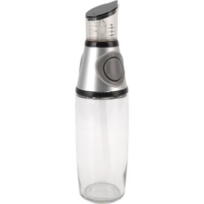MCKENSA Distributeur D'Huile 500 Ml Étanche En Verre, Silicone Et Acrylique, À Pression, Pour Une Utilisation Saine En Cuisine (argenté). Publicité MCKENSA Distributeur D'Huile 500 Ml Étanche En Verre, Silicone Et Acrylique, À Pression, Pour Une Utilisation Saine En Cuisine (argenté). Publicité