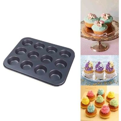 Cellfast Grand Moule "mini-muffin & Cupcake" 12 Cavités Métal Anti-adhérant 35 X 27 Cm - Lapetitecaverne - Publicité Cellfast Grand Moule "mini-muffin & Cupcake" 12 Cavités Métal Anti-adhérant 35 X 27 Cm - Lapetitecaverne - Publicité