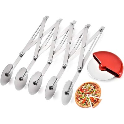 OEM Roulette À Pizza À 5 Roues, Roulette À Pâte, Coupe Pizza Ajustable Couteau À Pâtisserie Coupe Pizza En Acier Inoxydable, Diviseur A Pate Pour Tarte, Biscuits, Pâtisserie Et Pizza (argent) - Publicité OEM Roulette À Pizza À 5 Roues, Roulette À Pâte, Coupe Pizza Ajustable Couteau À Pâtisserie Coupe Pizza En Acier Inoxydable, Diviseur A Pate Pour Tarte, Biscuits, Pâtisserie Et Pizza (argent) - Publicité