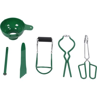 MCKENSA Kit De Conserves 6 Pièces Comprenant : Entonnoir, Pince, Outil Pour Ouvrir Les Bocaux, Clé, Lève-couvercle Magnétique Et Kit Pour Confitures. Publicité MCKENSA Kit De Conserves 6 Pièces Comprenant : Entonnoir, Pince, Outil Pour Ouvrir Les Bocaux, Clé, Lève-couvercle Magnétique Et Kit Pour Confitures. Publicité