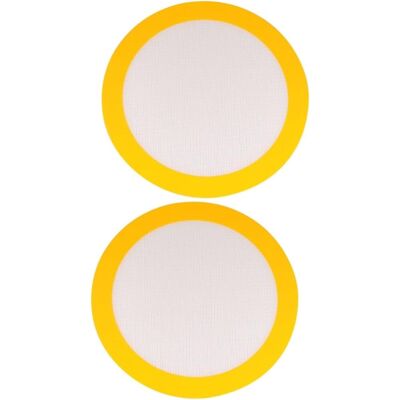 GRASSLIN Pretyzoom 2 Pièces Plaques De Cuisson Antiadhésives Tapis De Cuisson Pour Pizza Plat De Cuisson Rond Doublures De Moules À Gâteaux Ronds Tapis De Cuisson Four Cuisson Réutilisable'1x2 Pièces'25.4×25.4 - Publicité GRASSLIN Pretyzoom 2 Pièces Plaques De Cuisson Antiadhésives Tapis De Cuisson Pour Pizza Plat De Cuisson Rond Doublures De Moules À Gâteaux Ronds Tapis De Cuisson Four Cuisson Réutilisable'1x2 Pièces'25.4×25.4 - Publicité