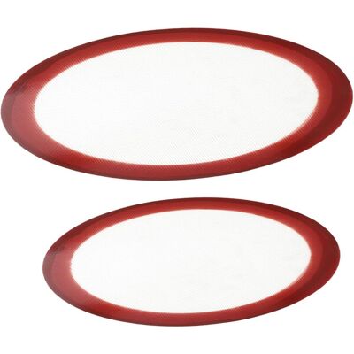 GRASSLIN Besportble Lot De 2 Tapis De Cuisson Ronds En Silicone Alimentaire Diamètres 254 Mm Et 308 Mm Tapis De Cuisson Antiadhésifs Réutilisables Pour Pizza Et Pâtisserie Grosse Surface'-'- - Publicité GRASSLIN Besportble Lot De 2 Tapis De Cuisson Ronds En Silicone Alimentaire Diamètres 254 Mm Et 308 Mm Tapis De Cuisson Antiadhésifs Réutilisables Pour Pizza Et Pâtisserie Grosse Surface'-'- - Publicité