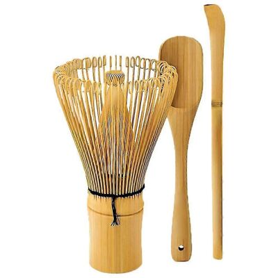 YUDO Ensemble Pour Matcha : Fouet À Matcha, Cuillère Doseuse Traditionnelle Et Cuillère À Thé. Fabriqué À La Main En Bambou Naturel. Publicité YUDO Ensemble Pour Matcha : Fouet À Matcha, Cuillère Doseuse Traditionnelle Et Cuillère À Thé. Fabriqué À La Main En Bambou Naturel. Publicité