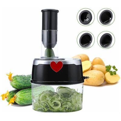 Vision Coupeur Électrique À Grande Vitesse Déchiqueteuse Râpe De Cuisine Coupe Spirale Coupe-légumes 2l - Publicité Vision Coupeur Électrique À Grande Vitesse Déchiqueteuse Râpe De Cuisine Coupe Spirale Coupe-légumes 2l - Publicité