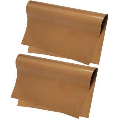 GRASSLIN Tapis De Cuisson Anti-adhésif Réutilisable En Ptfe Double Face Lisse Pour Moule À Gâteau, Lot De 2 Feuilles Résistant À Haute Température Pour Pâtisserie'-'- - Publicité GRASSLIN Tapis De Cuisson Anti-adhésif Réutilisable En Ptfe Double Face Lisse Pour Moule À Gâteau, Lot De 2 Feuilles Résistant À Haute Température Pour Pâtisserie'-'- - Publicité