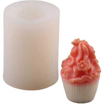 ALLAUVE Moule En Silicone En Forme De Cupcake Pour Cire Fondue Polymère, Fabrication Artisanale D'Aromathérapie. Publicité ALLAUVE Moule En Silicone En Forme De Cupcake Pour Cire Fondue Polymère, Fabrication Artisanale D'Aromathérapie. Publicité