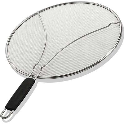 STAKMANN Pare-éclaboussures Pour Poêle À Frire - Pare-éclaboussures En Acier Inoxydable De 33 Cm - Empêche Les Projections D'Huile Pendant La Cuisson. Publicité STAKMANN Pare-éclaboussures Pour Poêle À Frire - Pare-éclaboussures En Acier Inoxydable De 33 Cm - Empêche Les Projections D'Huile Pendant La Cuisson. Publicité